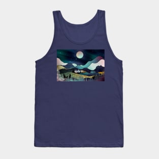 Starry night in the mountains Tank Top